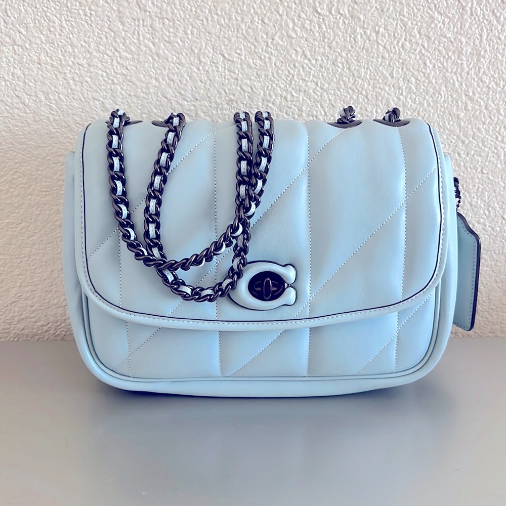 Coach Pillow Madison / Aqua * Rare *